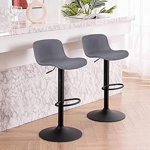 Kidol & Shellder Taburetes de Bar Sillas Alto Cocina Gris Cover