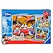 Produktbild Ravensburger 9247 Mickey & Friends Micky Maus Puzzle, 3 x 49 Teile, Blau/Rot
