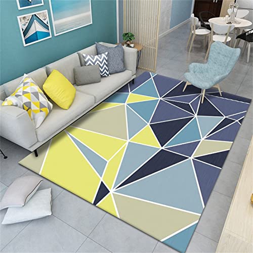 Tapis 180x250cm géométrique multicolore pour salon moderne et chambre à coucher - 2