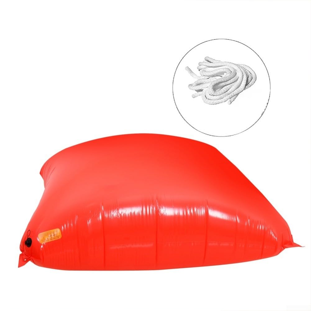Coussin de piscine résistant au froid pour piscine hors sol, coussin d'air d'hiver en PVC pour fermeture et protection contre la glace, accessoire de piscine facile à installer, rouge (180