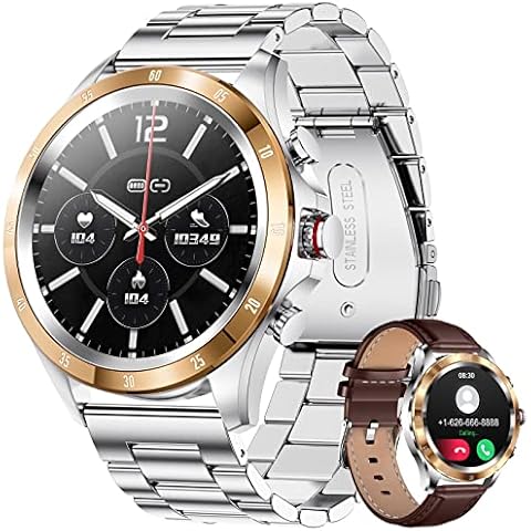 LIGE Smart Watch for Men, Fitness Tracker Watch with Dial Answer Calls Voice Chat 24h Heart Rate Sleep Monitor, 1.32" Full Touch Screen IP67 Waterproof Smartwatches for iPhone Android(Brown) Cover