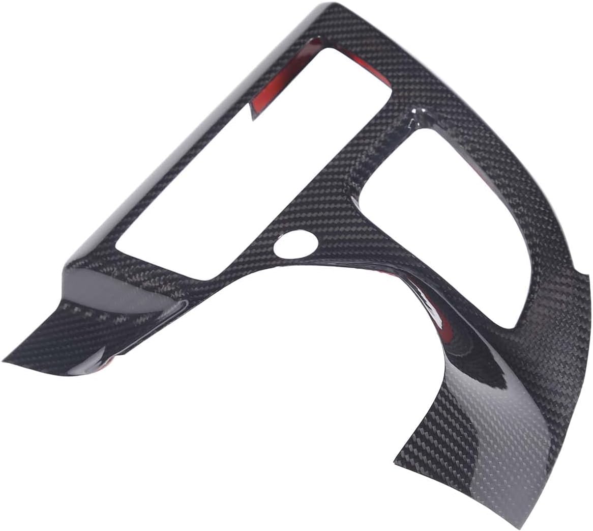 Sekhyna Control Air Vent Outlet Cover Trim Compatible with Corvette C7 Stingray 2014-2019 100% Real Carbon Fibre 1PCS Center Console Protection Frame Cover Accessories