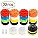 Produktbild Chutoral 7,6 cm 22-teiliges Set von Auto Beauty Wachs- und Polierpad Schwamm Scheibe Polieren und Wachsen Schwamm Pad Kit für britische Autopoliermaschine