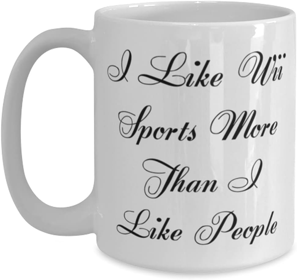 Wii Sports Coffee Mug 15oz I Like Wii Sports More Than I Like People