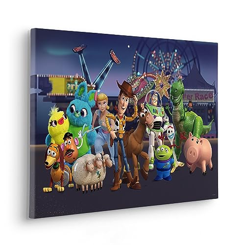 Komar Komar Stretcher Frame - Toy Story The Greatest Team - Size 40 x 60 cm - Children's Room Picture, Wall Picture, Children's Room, Colourful