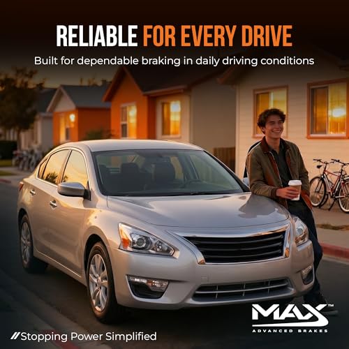 Image of MAX Advanced Brakes Front and Rear Brake Kit for 2013 to 2023 Nissan Altima (11.50 inch Rear Rotors), Rotors and Pads, Carbon Ceramic Pads and Rotors, Brake and Rotor Kit Front and Rear