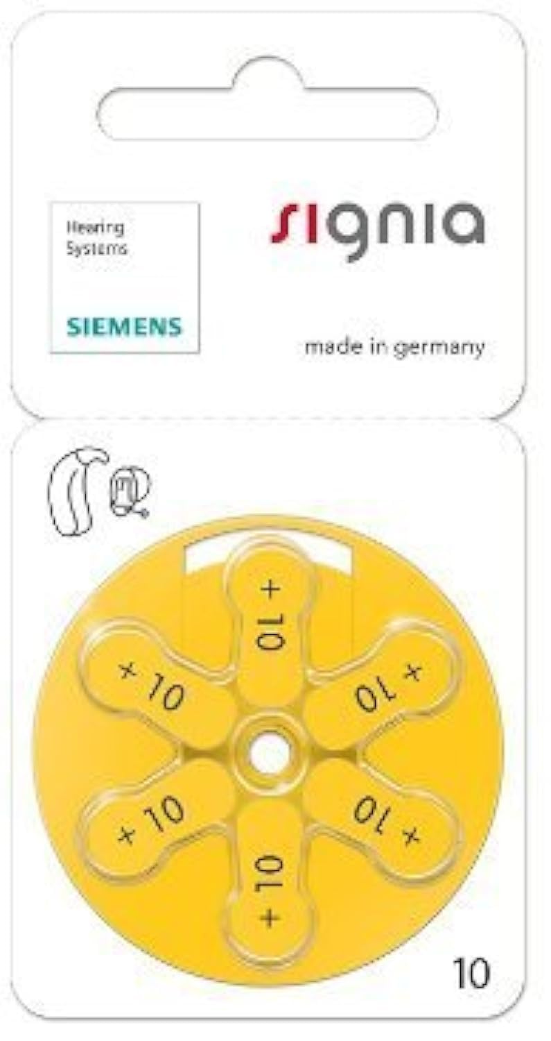Signia Premium Hearing Aid Batteries, All-Day Hearing & Crystal Clear Sound, Size 10-Hear.com, (Pack of 60 Batteries) (B07562RBS4) Amazon Price History, Amazon Price Tracker