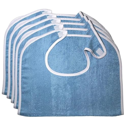 Babero Para Adultos, Lavable A Máquina, X5, Toallas Baberos Para Adultos, Protectores De Ropa, Cuello Ajustable, Para Personas Mayores, Comedor, Hogar, Cocina, Hora De Comer, Cuidado, Restaurante