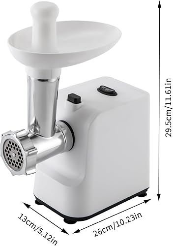 Miniatura 8 de Picadora de carne eléctrica, 1000 W, de escritorio, potente exprimidor de salchichas, molinillo de alimentos con 3 placas de corte de acero