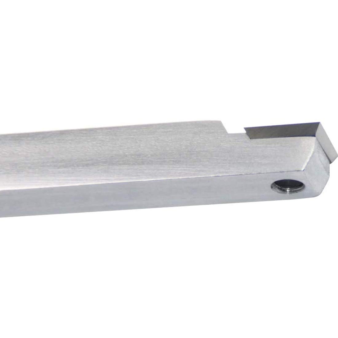 Scalpello per Tornio, Utensili per Tornitura Del Legno Scalpello per Tornio con Punta in Metallo Duro Più Ruvida con Inserto in Metallo Duro Quadrato a Bordo Dritto da 14 Mm per Hobbisti Del