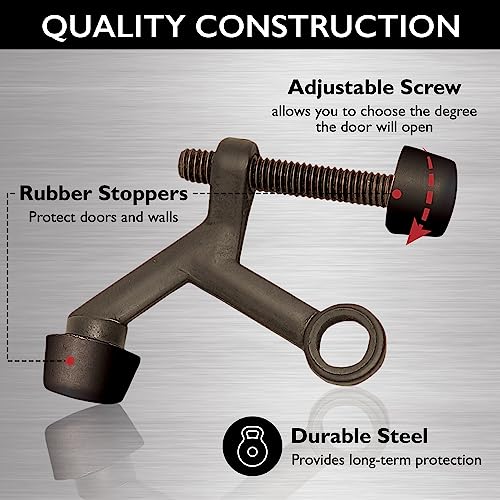 Design House 181792 Hinge Pin Door Stop, 5-Pack, Oil Rubbed Bronze, 5 Count #TOP1
