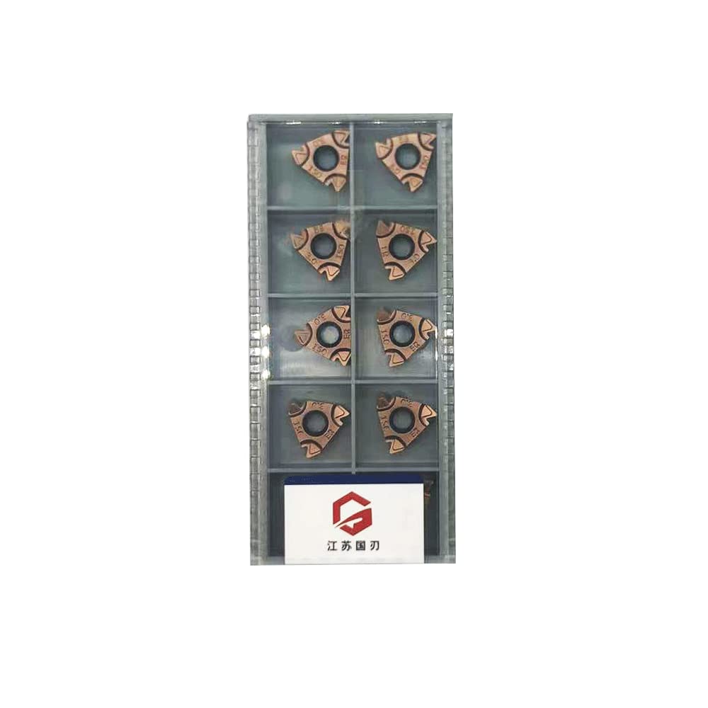 Lathe Threading Inserts 16ER External Threading Carbide Inserts for External Thread/Internal Thread Turning Tool Holders for for Stainless Steel and