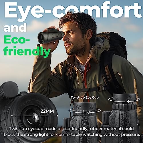 image for epicmetro 12x50 HD Monocular Telescope for Smartphone, Monoculars for 