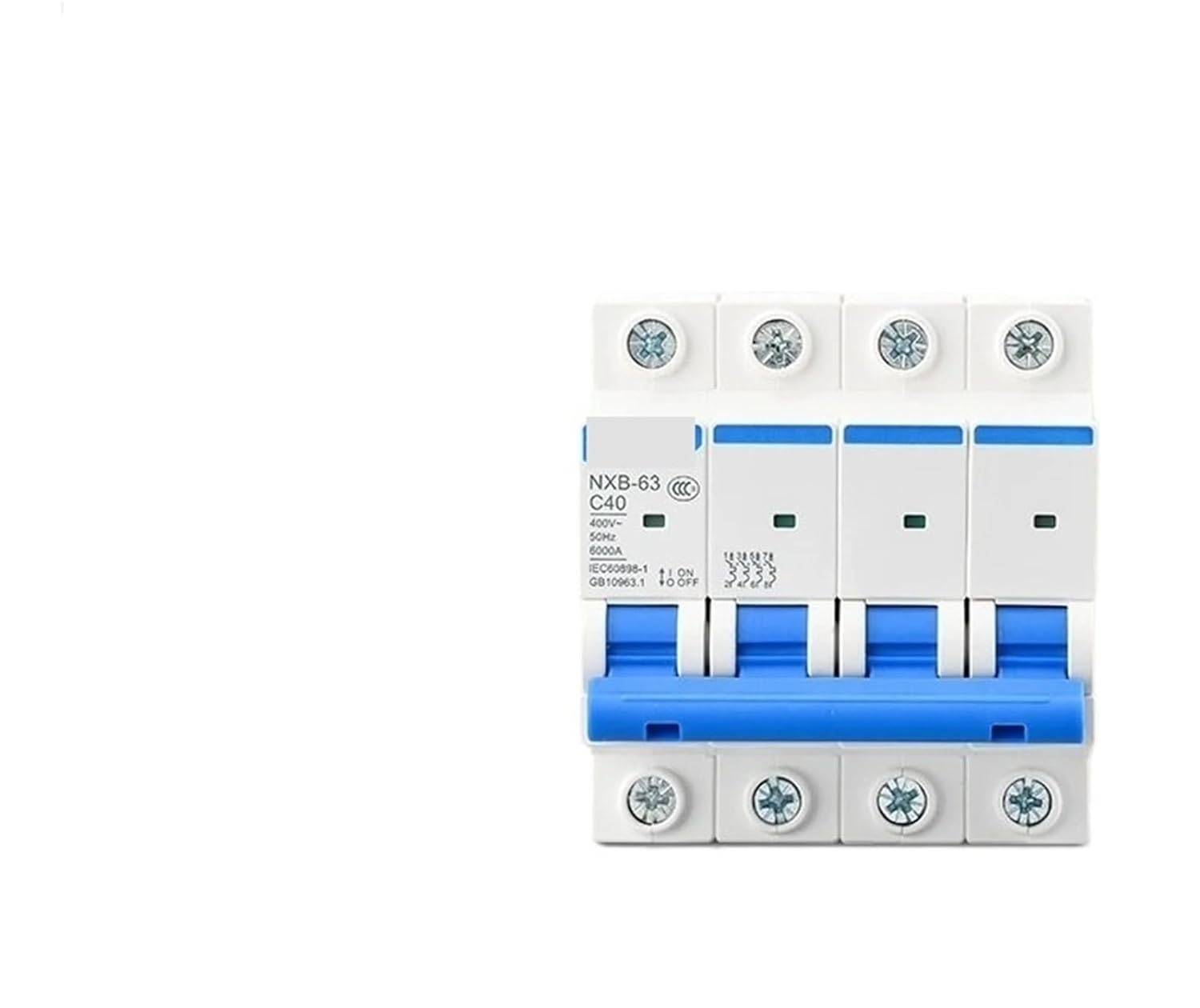 NXB-63 4P C 1A 2A 3A 6A 10A 16A 20A 25A 32A 40A 63A Miniature Circuit Breaker DZ47 1Pcs(10A)