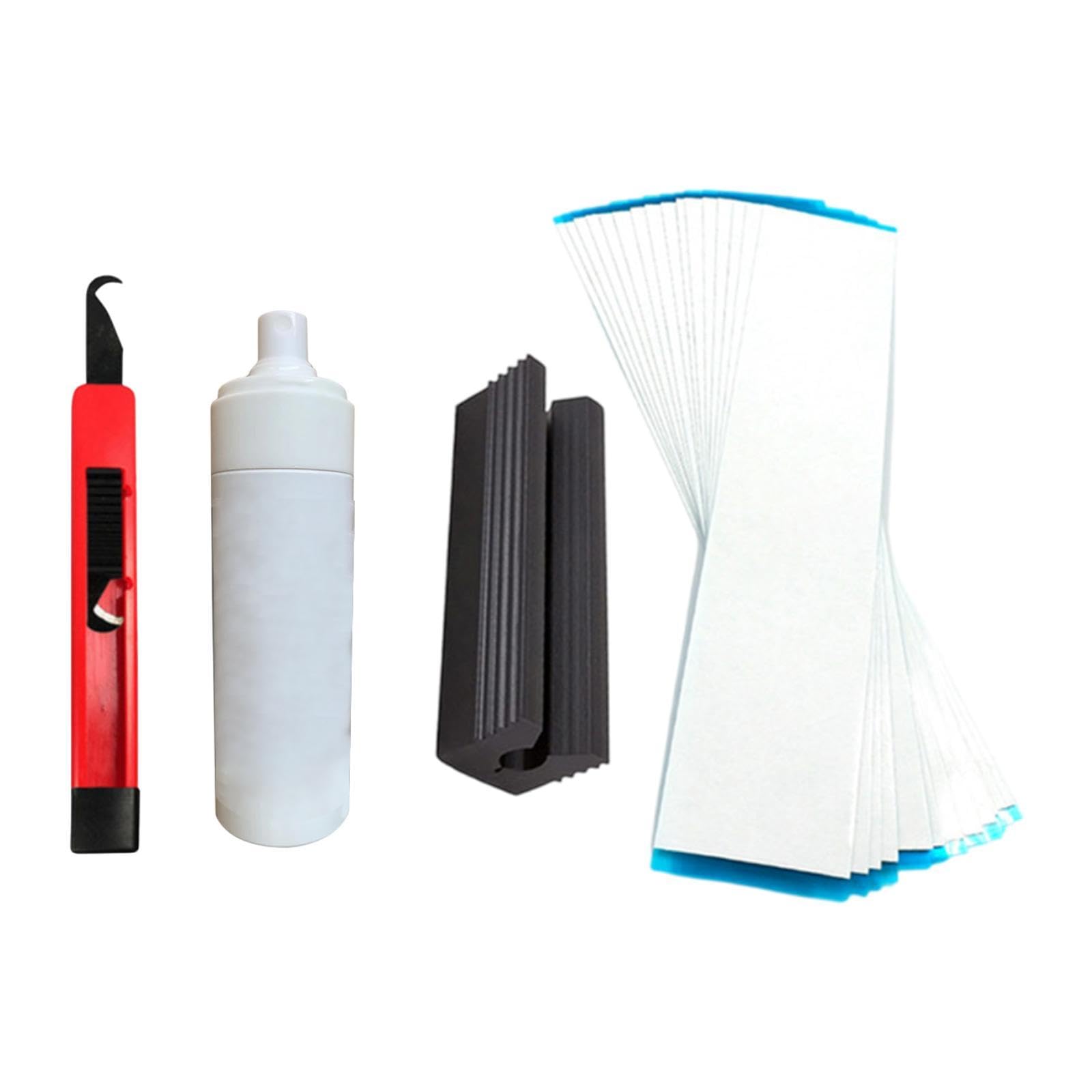 Vaveren Grip Tape Strips Golf Club Grip Spray DIY Retractable Hook Blade for Regripping Golf Club Shaft Golf Club Grip Repair Kits, 4Pcs Set