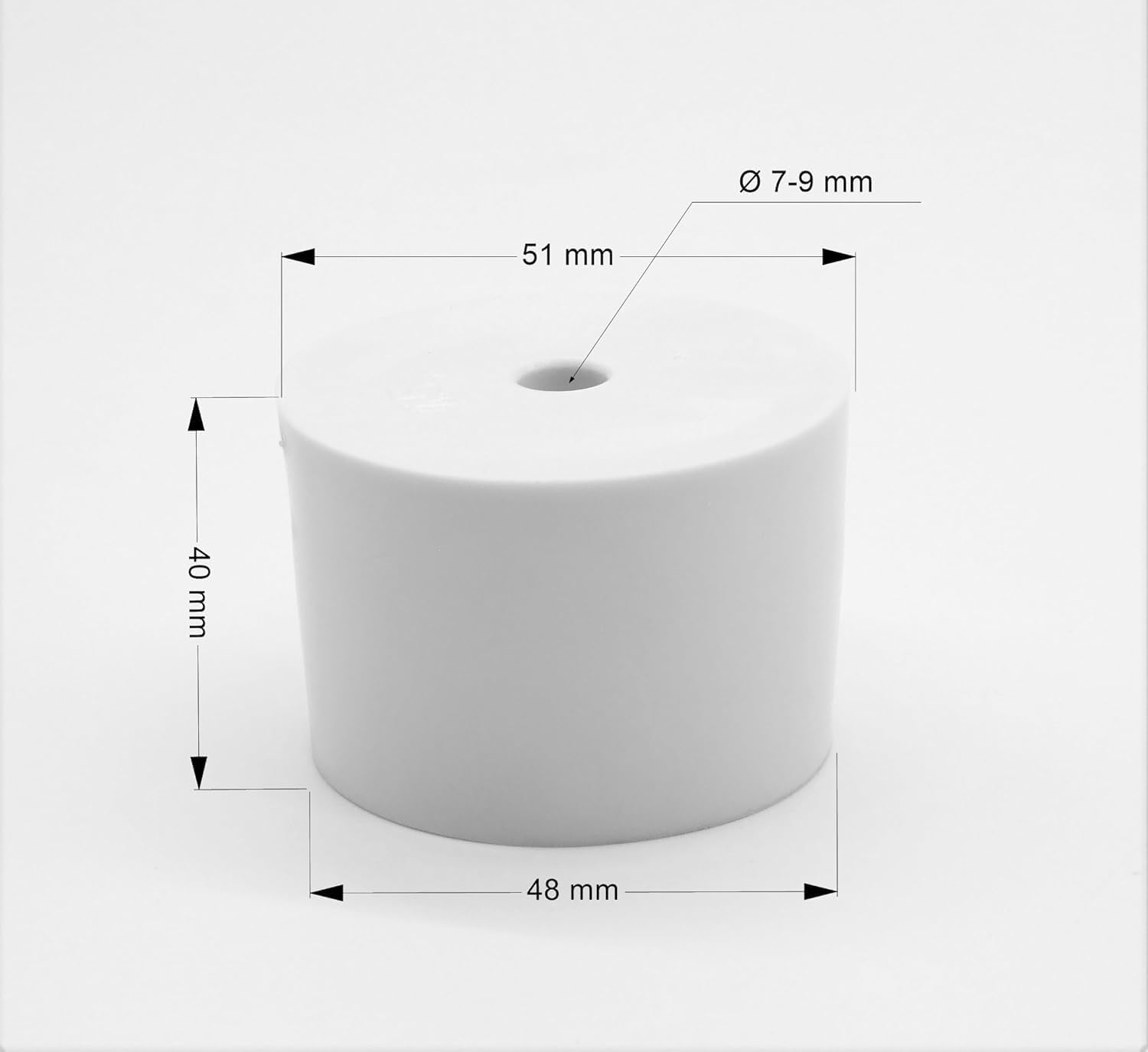 AlcoFermBrew 10 x Bouchons avec Trou 41/48 mm + Barboteur – Bonde pour Fermentation, Bouchon pour Dame-Jeanne, Bonbonne