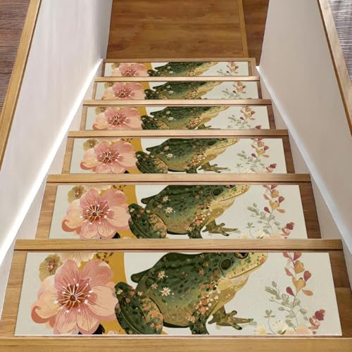 Tapis d escalier boho pour la sécurité des aînés et des chiens