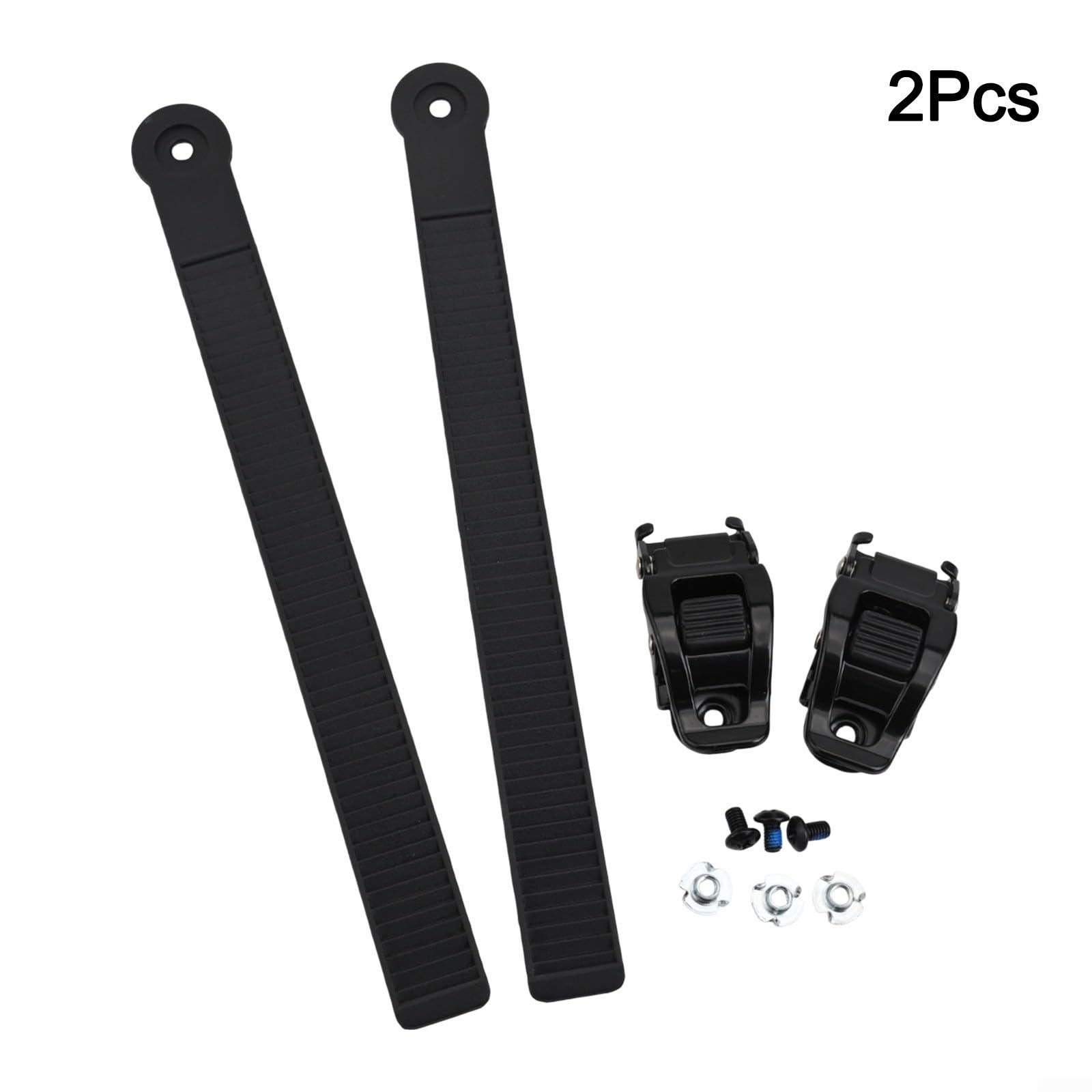 2 cinghie di ricambio per snowboard con 2 fibbie con viti per un maggiore supporto per snowboard e pattini a rotelle, ideali per gli appassionati di snowboard (225 x 20 mm)