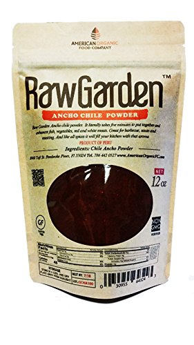 Raw Garden Ancho Chile Powder (12 OZ) Non Irradiate Non Sufites