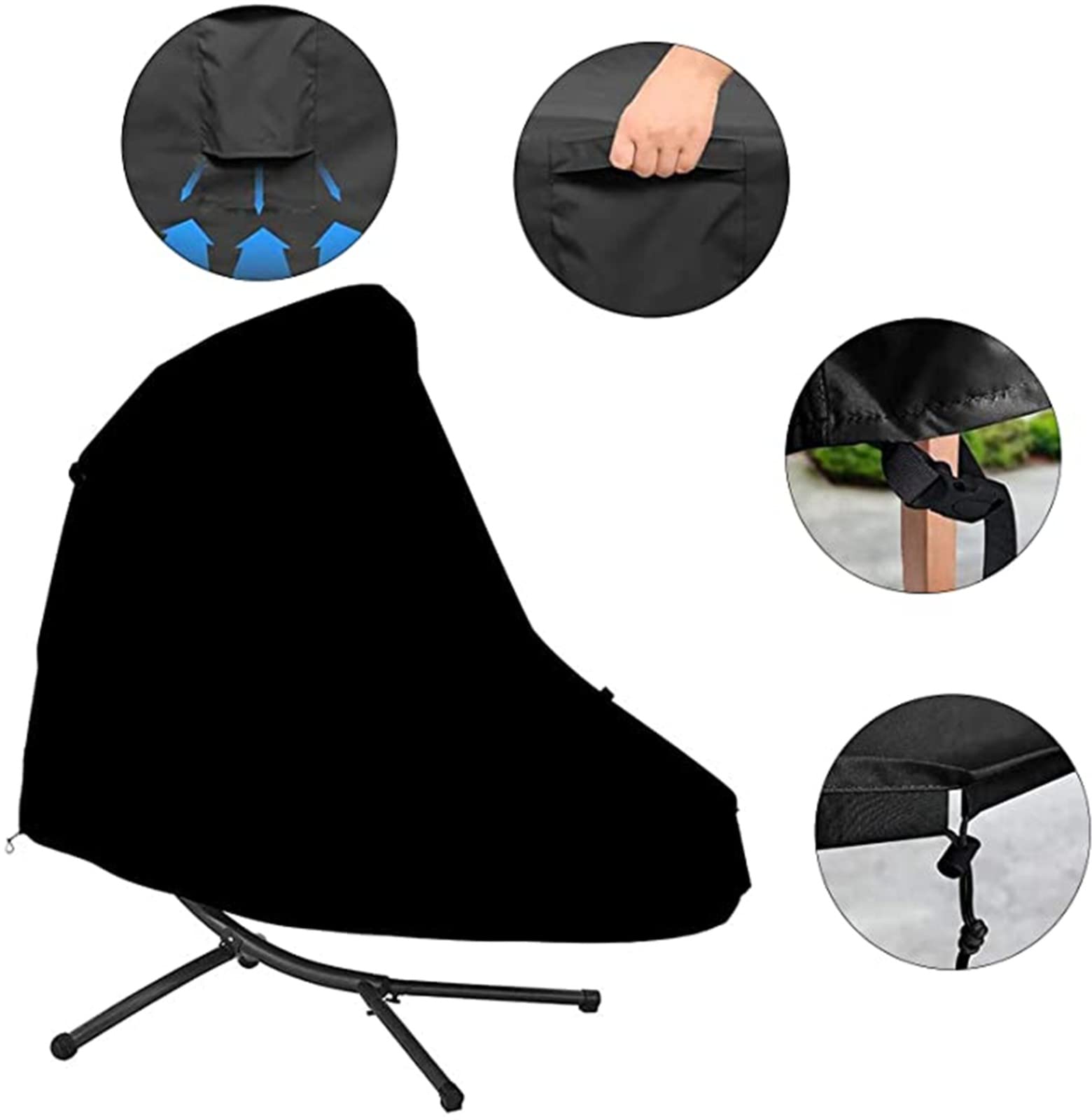 Funda para Tumbona Colgante para Patio - Funda Protectora para Tumbona para Hamaca Funda Protectora Curva para Hamaca, Funda Protectora para sillón para Tumbona