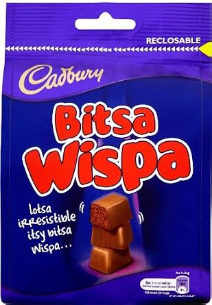 Wispa Cadbury Bitsa 110 G Bag Pack Of 6