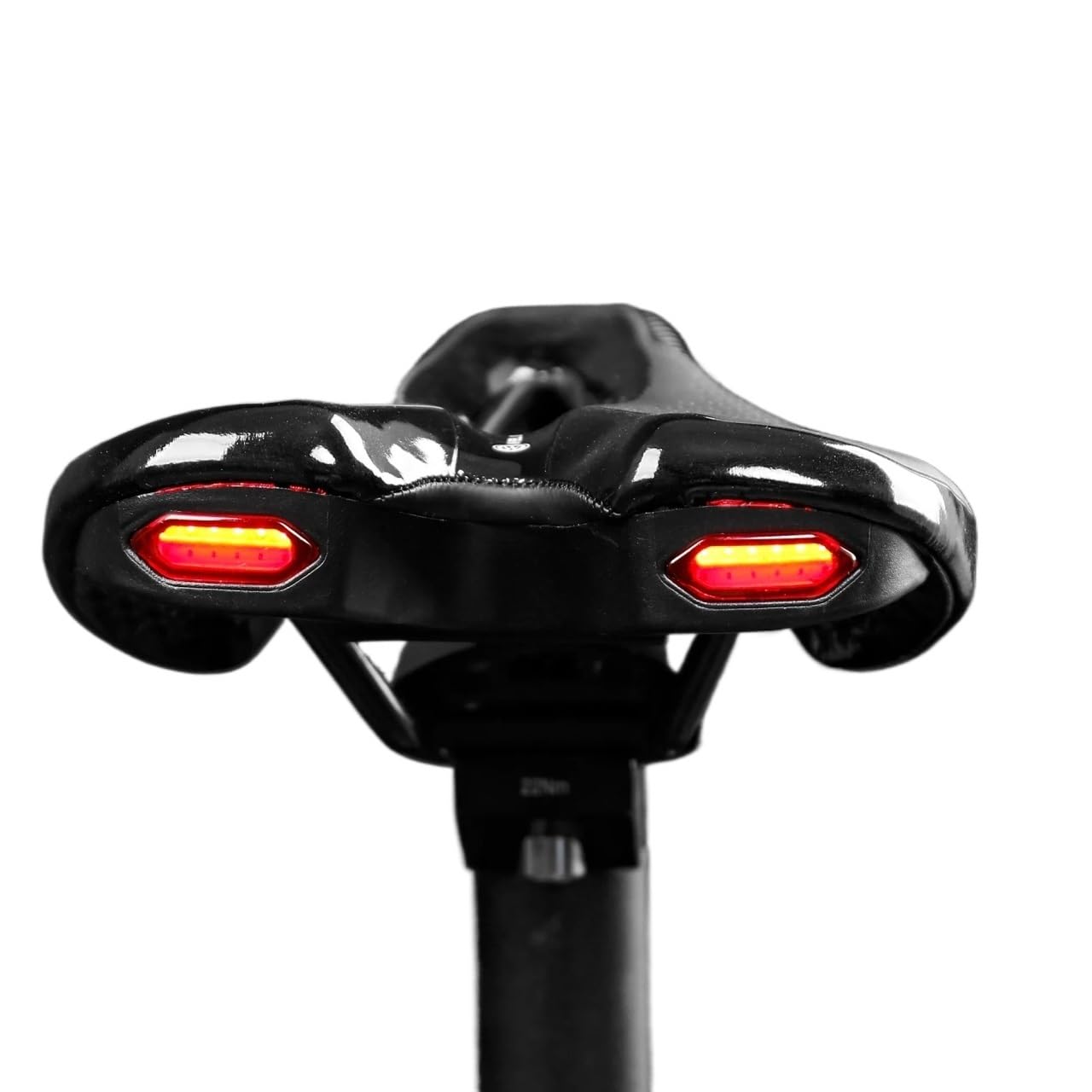 BLacOh Fahrradsattel Herren Fahrrad Rennrad MTB Fahrrad Sattel Mit Warnung Rücklicht USB Lade Berg Radfahren Racing PU Atmungsaktive Weiche Sitzkissen 