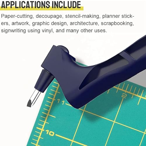 Garosa 2PCS Craft Knife with 360 Degree Rotating Blade Pen Type Paper Cutter for Scrapbooking Crafting Engraving Tool Hobby Cutting Supplies