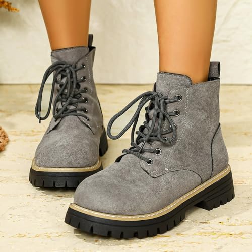 Botines de mujer con plataforma cómodos para caminar a diario en invierno 7