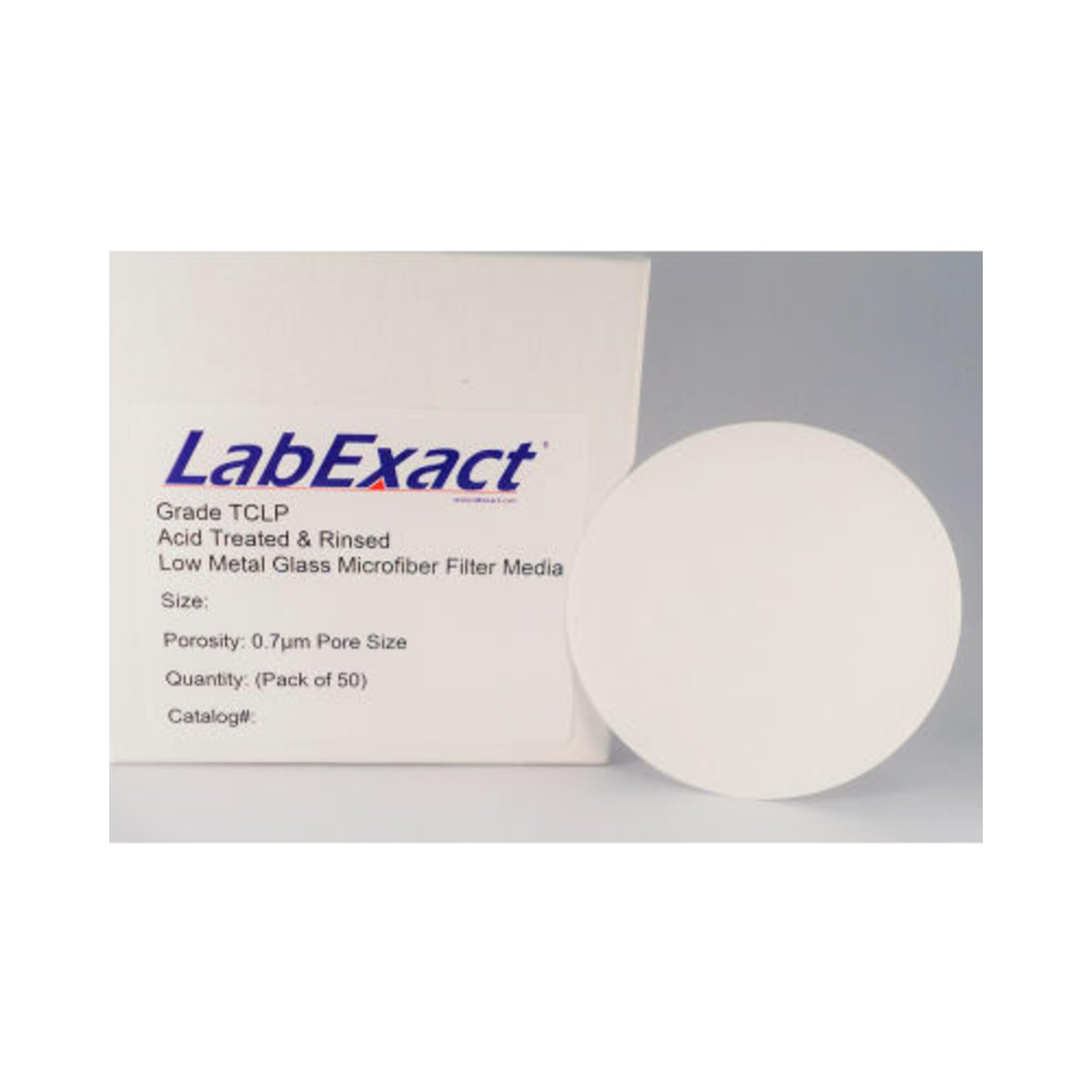 Binderless Glass Microfiber Filter Media, TCLP Grade Acid Treated, 12.5 cm, pack/50