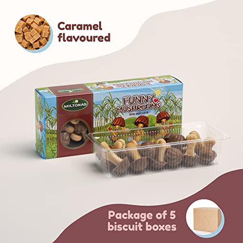 Miltonas Funny Mushrooms Hongos De Chocolate Mini Galletas Chocolate Selección De Surtido Múltiples Sabores (Caramelo, 5… - Imagen 4