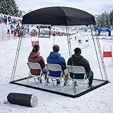 VERSSURE Sports Tent, Portable Sports Tent Shelter Fits 2-4 Persons,6.3FT Height Clear Bubble Tents for Sports Games and Camping,Providing Shelter from Wind and Rain (Black)