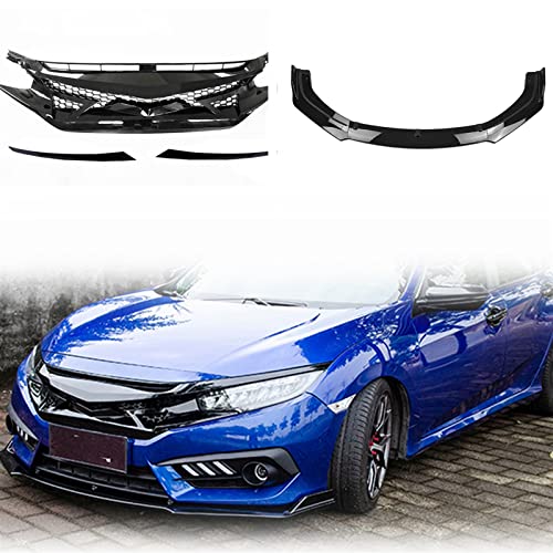 Calandre Civic 2016-2018 avec Grille Supérieure et Spoiler Inférieur