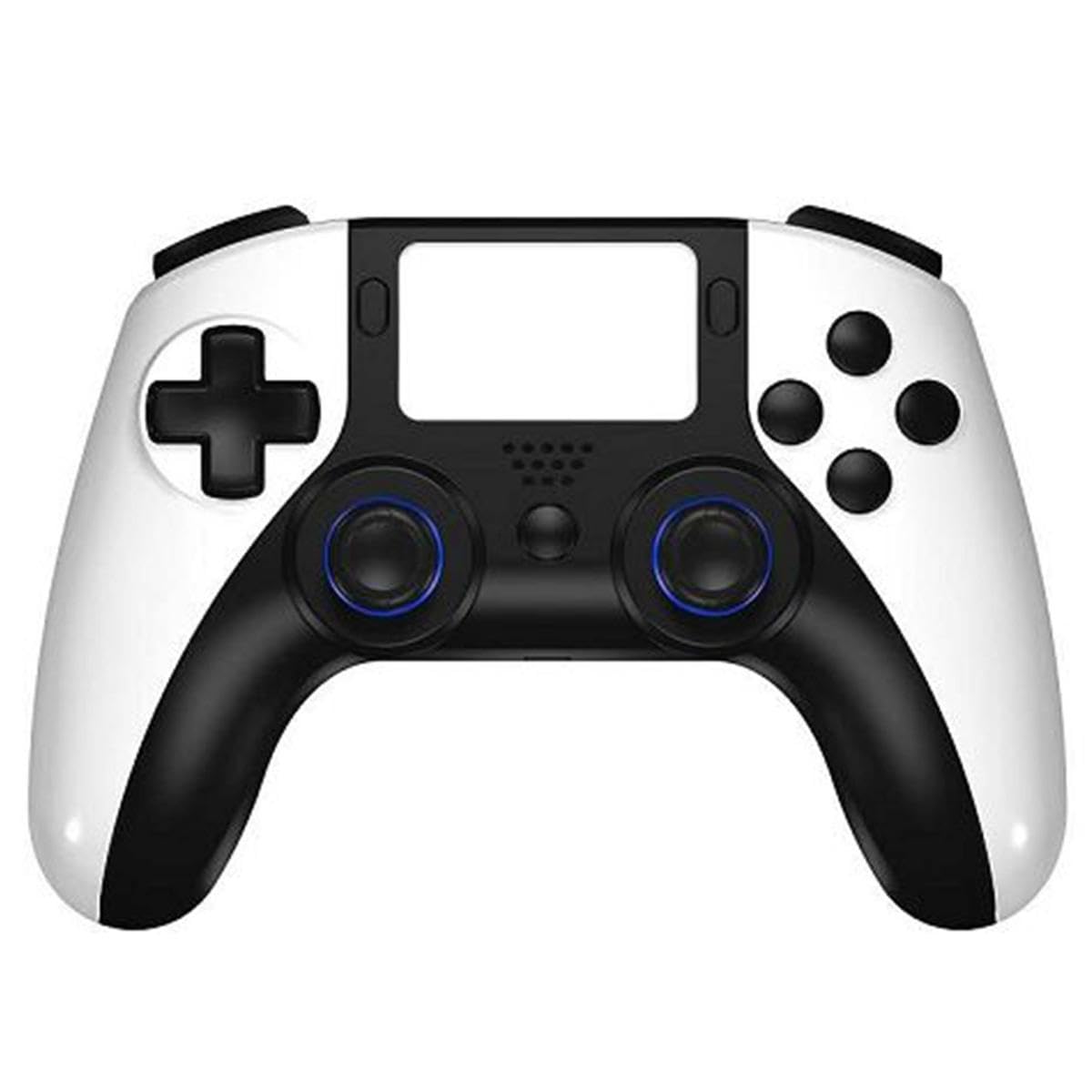 SIMPLETEK - Controller Gaming Wireless con Jack 3,5 mm Compatibile PS4 e PC con touchpad e vibrazione integrata | Bianco
