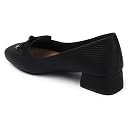 STEFFY Women Black Block Heel Pumps | Elegant Synthetic Leather Footwear Comfortable Casual Sandals for Office and Daily Wear | Size 5 gallery image