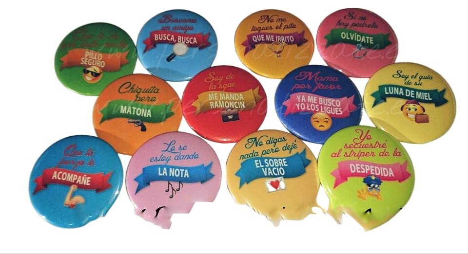 Chapas molonas para Bodas 100 Unidades | Detalles para Boda | Regalos para Boda