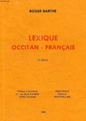 Télécharger Lexique français-occitan PDF