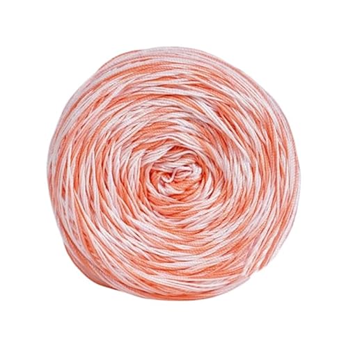 Namzi Gradient Lace Yarn ，Wool Blend Yarn for Knitting, Ideal for Hand-Crocheted Light Sweaters, Scarves & Coasters, Craft Yarns （1 roll，Orange）
