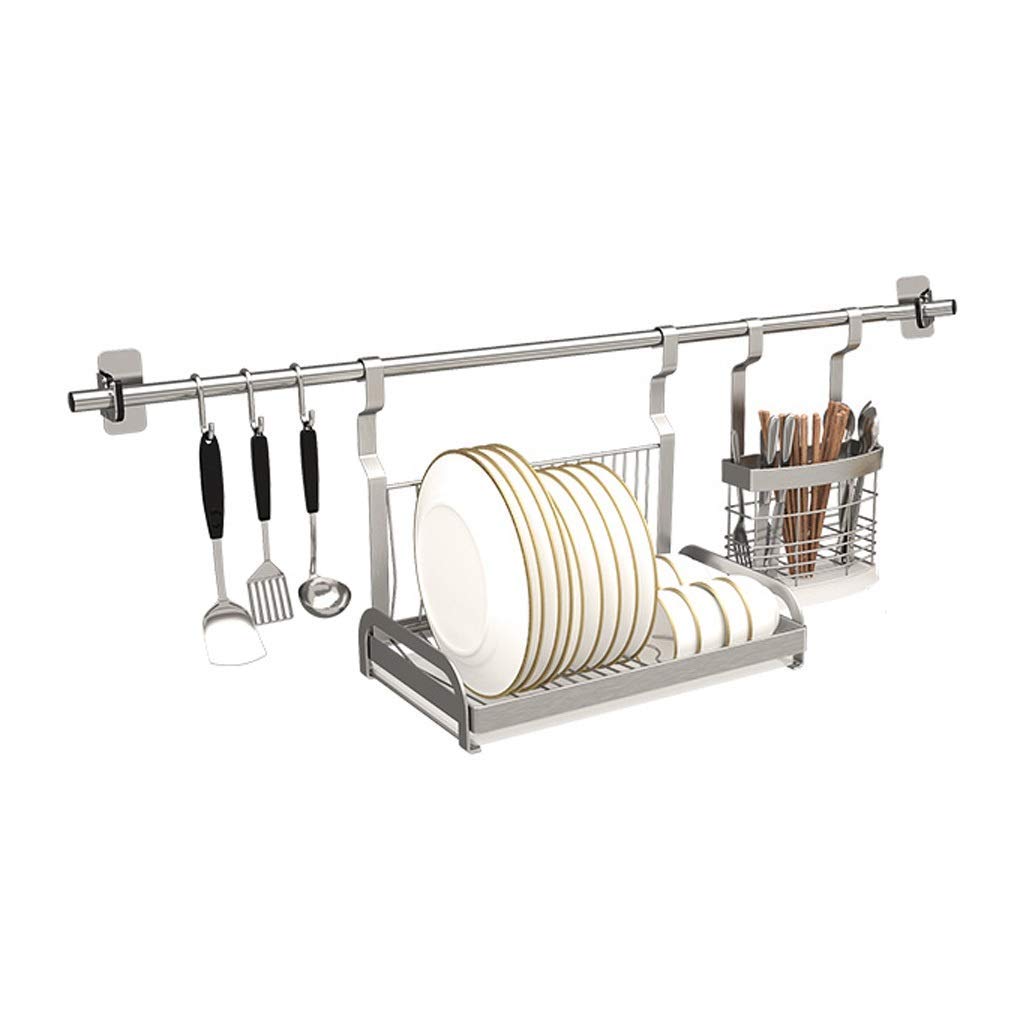 Estante de Cocina de Acero Inoxidable 201 montado en la Pared, escurridor de Platos para el hogar, escurridor de Almacenamiento(
