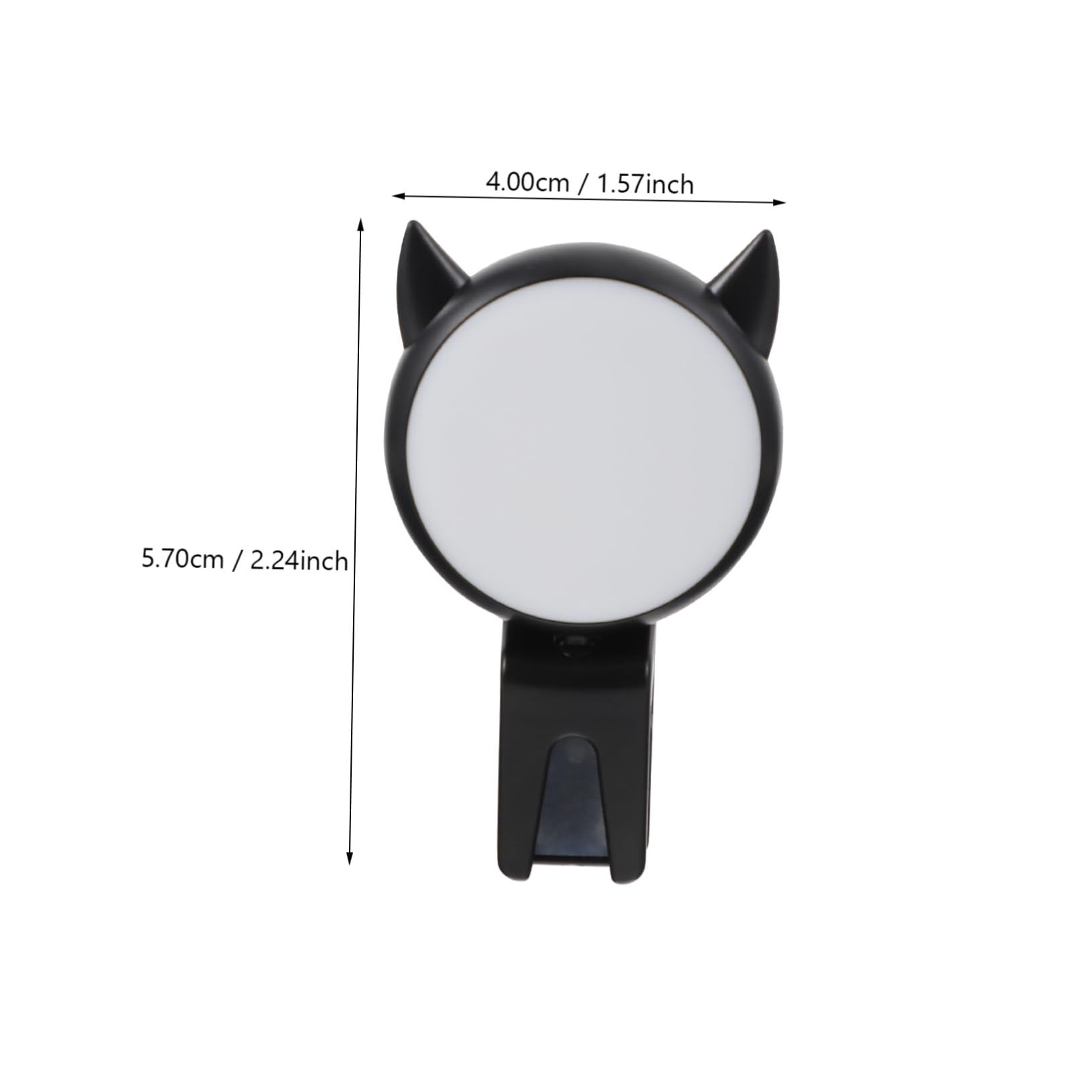 LIFKICH Clip-on Type Fill-in Ring Compact Beauty Lamp for Mobile Phone Ideal for Live Shows