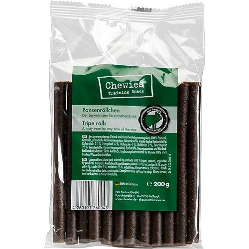 Chewies Rotoli per cani – 200 g – morbidi bastoncini da masticare – Rotoli da masticare con rondelle – per cani da allenamento