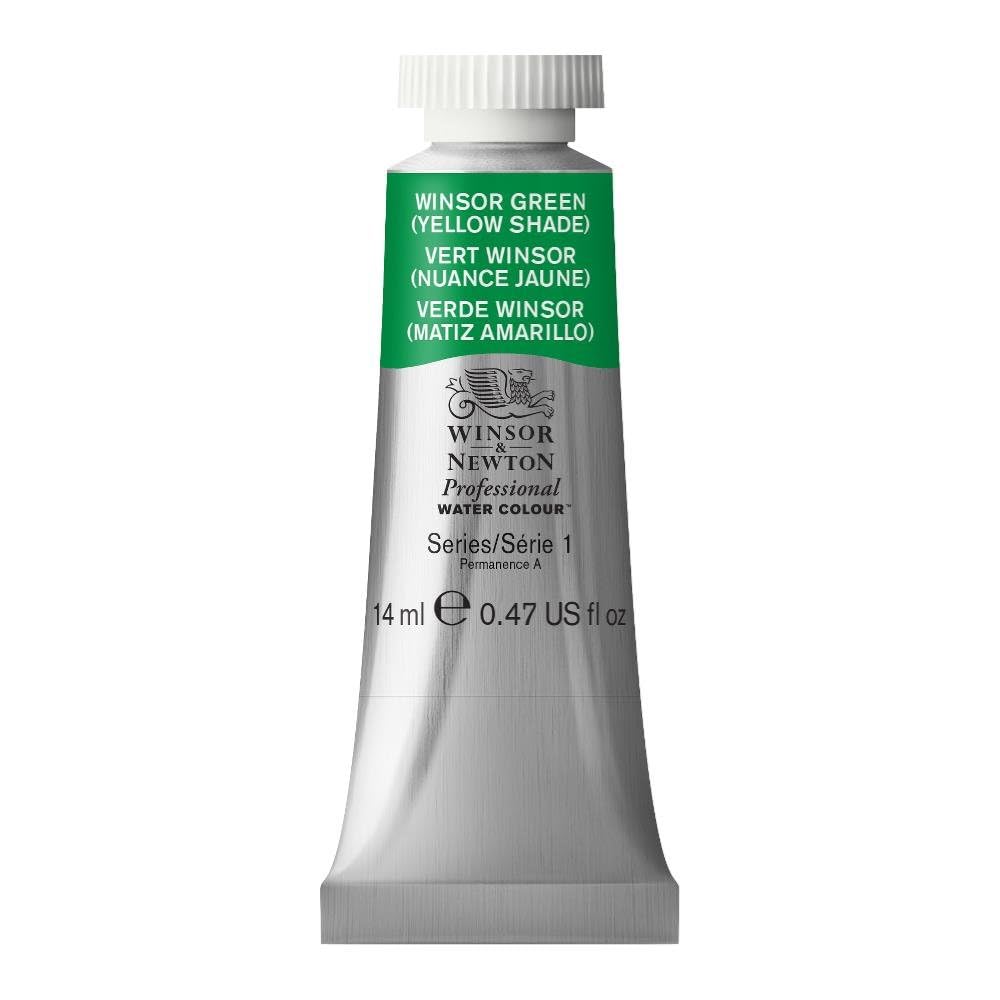 Winsor & Newton Professional Watercolour Paint Tube 14ml Winsor Green Yellow ...