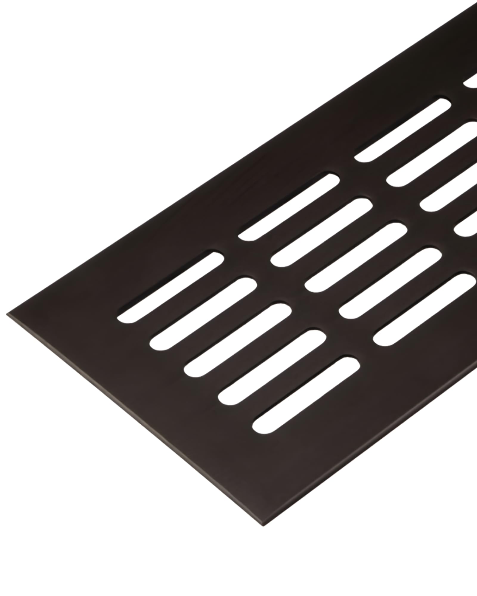 Ventilation Grille Door Grille Brown Aluminium Ventilation Grille Square 300 x 60 mm Furniture Grille Aluminium for Heating Wall etc. Made in Germany, 1 piece – ventilation plate with screws. — image 1