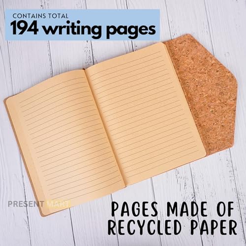 Image of Leather Hard Bound Notebook A5 Journal Diary For Office Use With Mobile & Card Holder Or Pen Loop Dairy For Personal |Ruled Pages With Strap Bookmark Journal Notebook (B150)