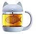 Winkee Taza de té de gato con infusor integrado | Taza de té