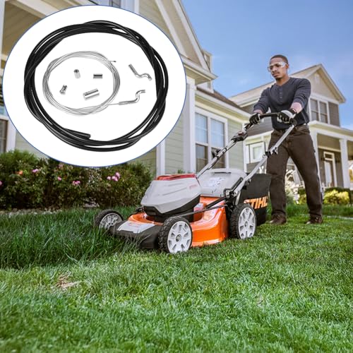 DBREAKS Gasseil Gaszug Reparatursatz Ø1,5mm mit Z-Endstück Kabelmantel Ummantelung Schraubnippel Gaskabel, Universal Bowdenzug, für Rasenmäher Motorbremse