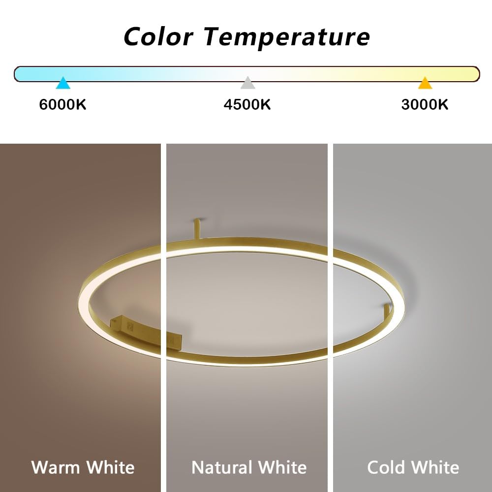 Immax NEO FINO Decken- (Wand-) Leuchte gold 80cm 55W 4285lm Tuya Zigbee 3.0 mit Fernbedienung