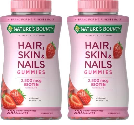 Nature's Bounty Optimal Solutions Hair, Skin and Nails Gummies wi...