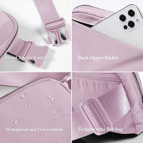 Image of ODODOS Unisex Mini Belt Bag with Adjustable Strap Small Fanny Pack for Workout Running Traveling Hiking, Lavender