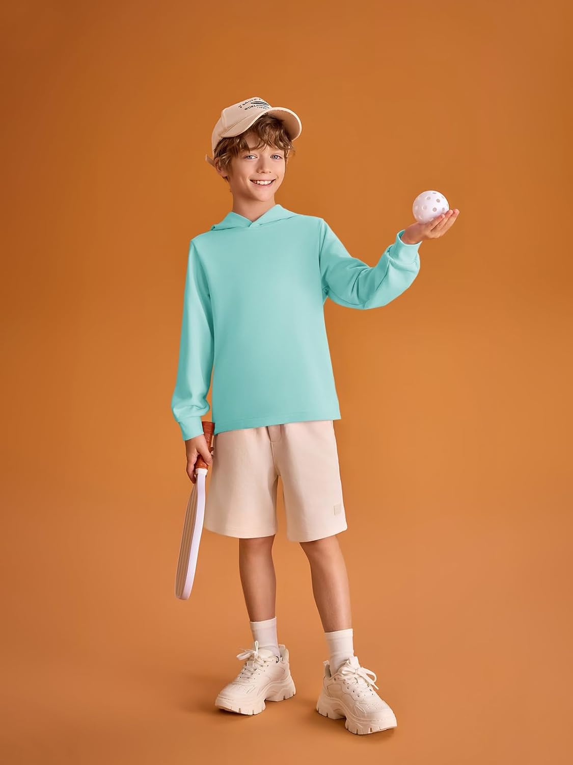 Haloumoning Boys Fashion Hoodies Kids Long Sleeve Hooded Sweatshirts 5-14 Years - Image 3