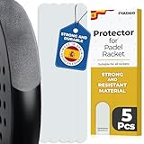 Palbea Transparent Padel Racket Protector - Pack of 5 - Rough & Lightweight Frame Tape. Edge Protector Durable & Easy to Replace. Padel Accesories Dimensions 3.5x37cm/1.38x14.57in.